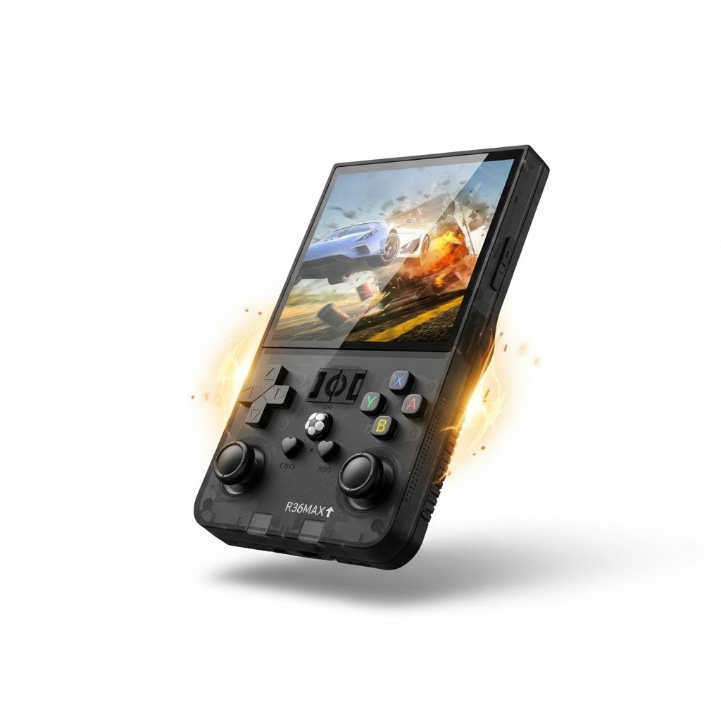 console de jeux retro R36MAX noire